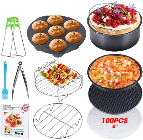 10pcs Airfryer Accessories, 8 inch