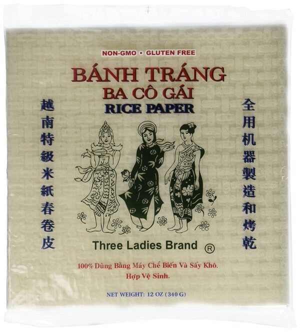Spring Roll Rice Paper wrappers (Square, 22cm)