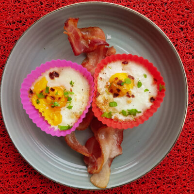 Egg in a cup & Bacon