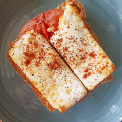 Airfried Feta Tomato Toast