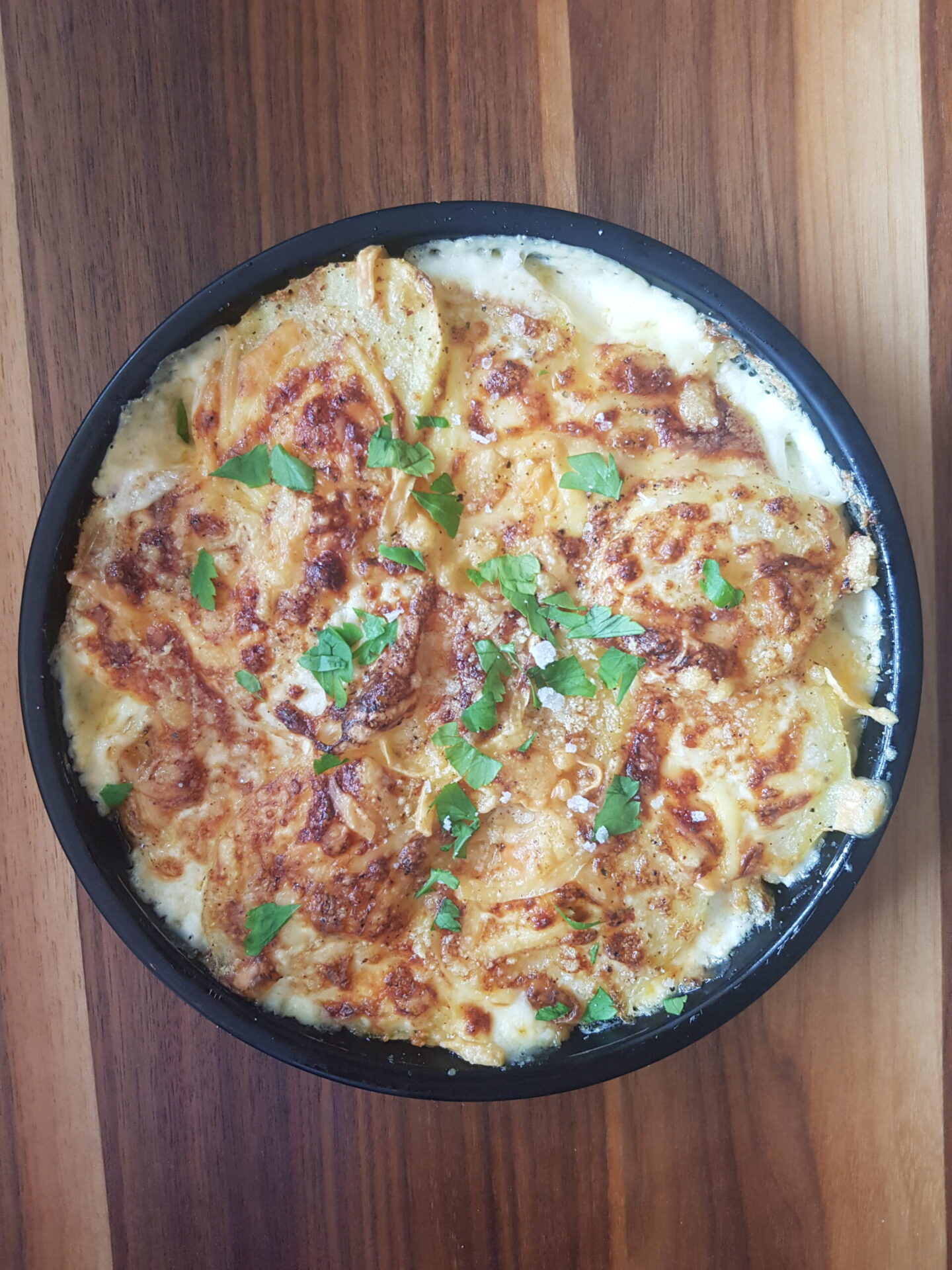 Airfried Scalloped Potatoes Air Fryer Chick Cheesy Potatoes Au Gratin