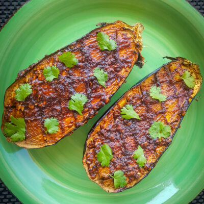 Air Fried Miso Eggplant