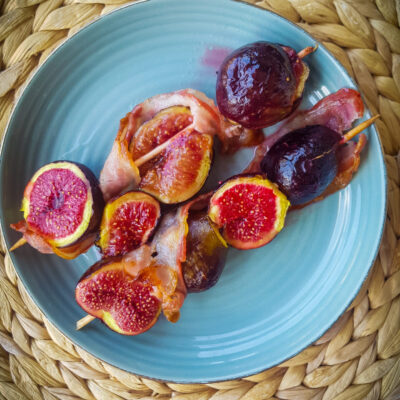 Air Fried Bacon wrapped Figs